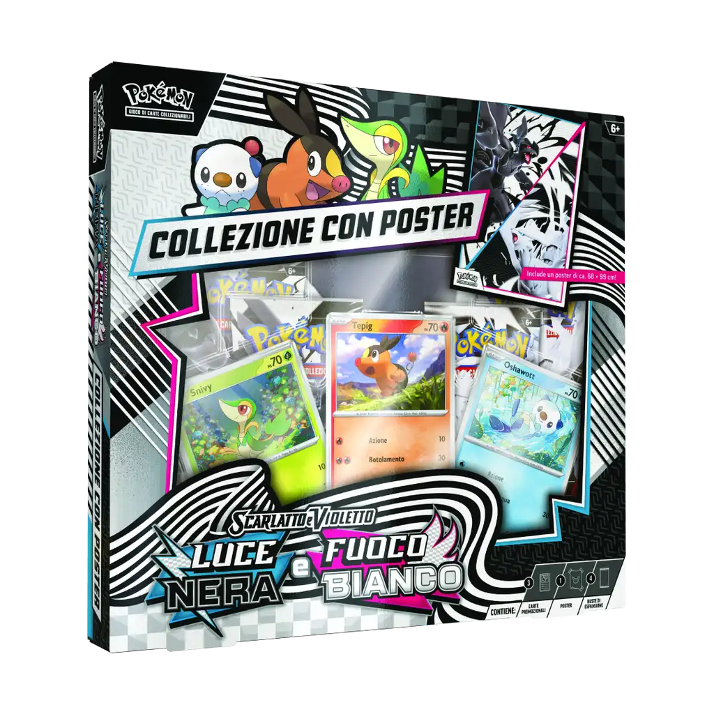 Collezione con Poster - Pokemon Bianco e Nero ITA